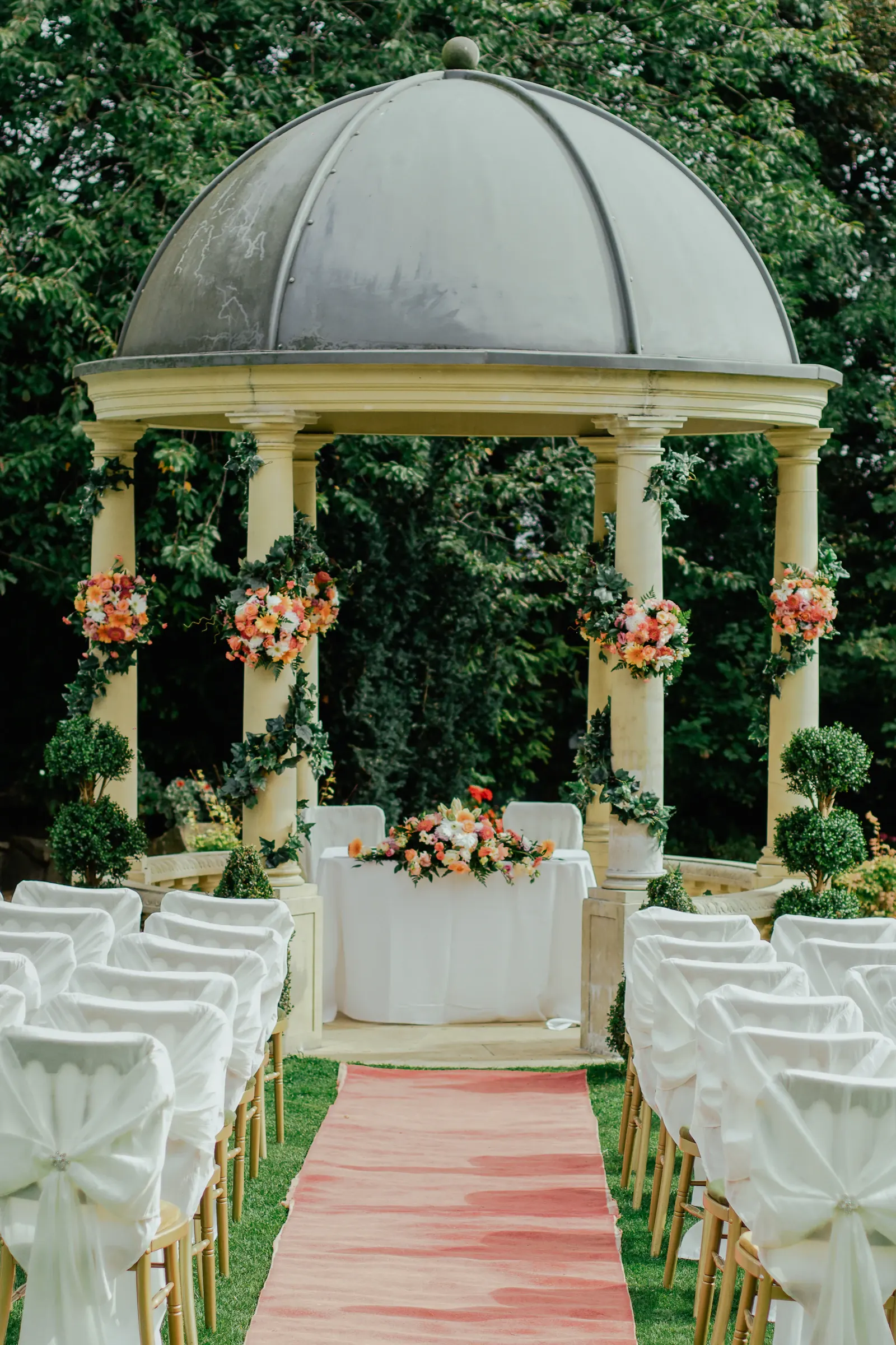Détails d’une réception de mariage