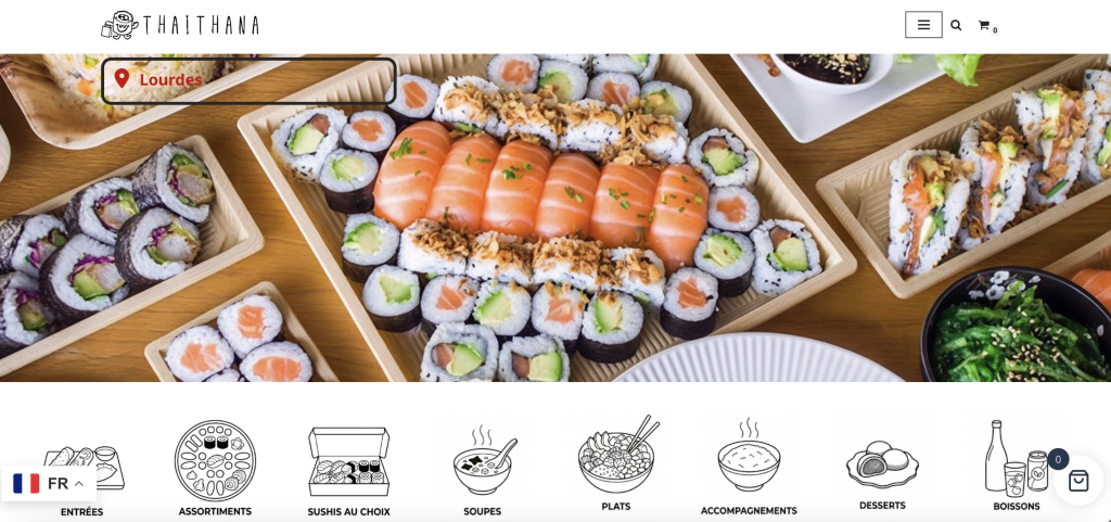 Site internet Thaithana et commande en ligne